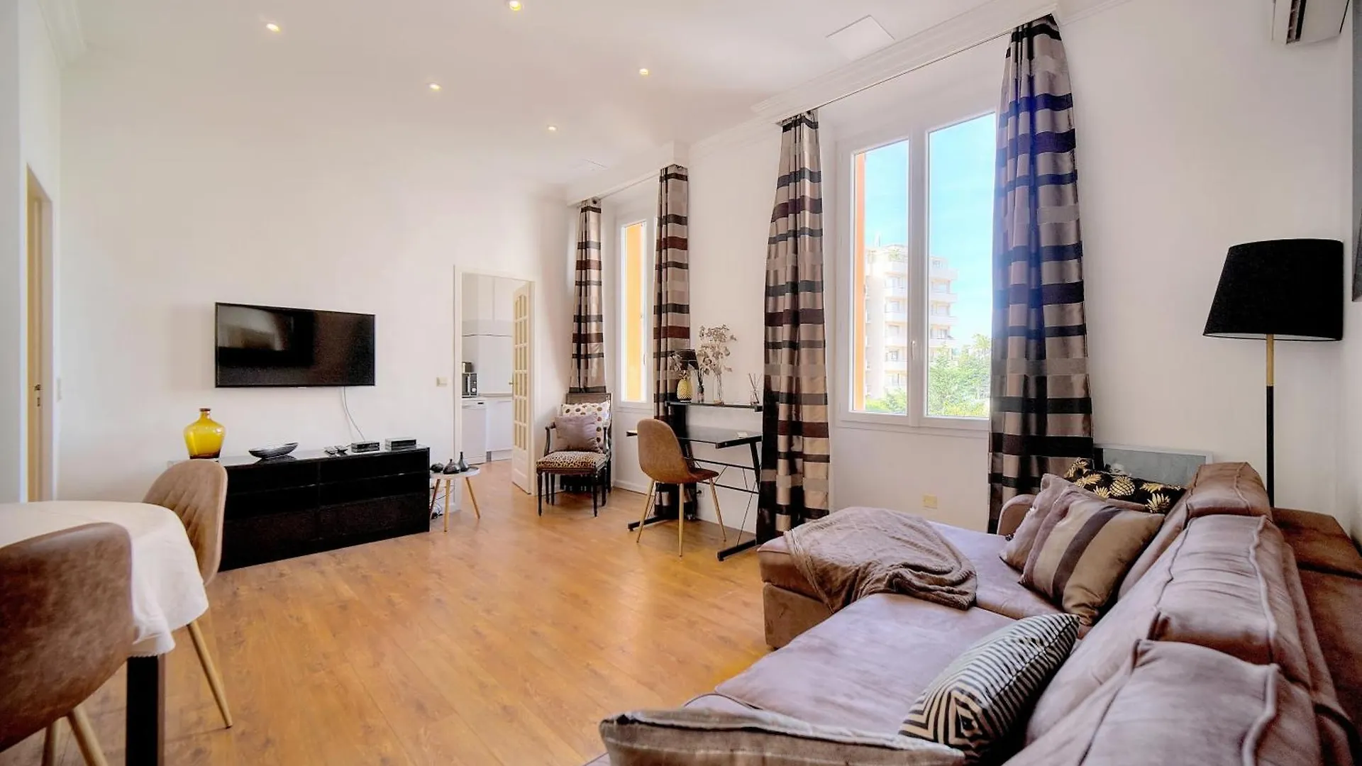 Le Cal-3 Pieces-2 Min Plage-Vca Cannes France